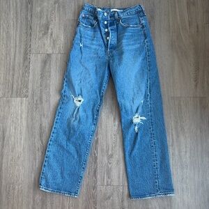 Levi's Blue Straight Leg Women's Jeans